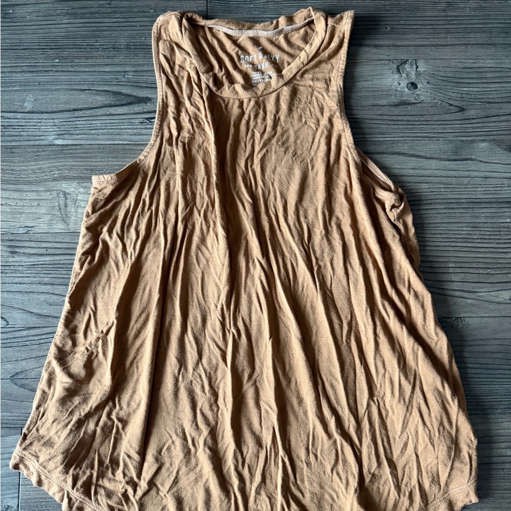 American Eagle Outfitters Tan Tank Top